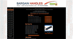 Desktop Screenshot of bargainhandles.com